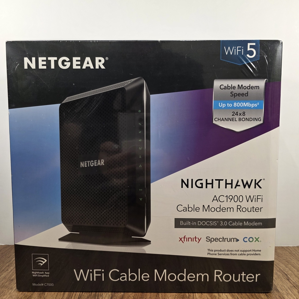 NETGEAR Nighthawk Black WiFi Cable Modem Router